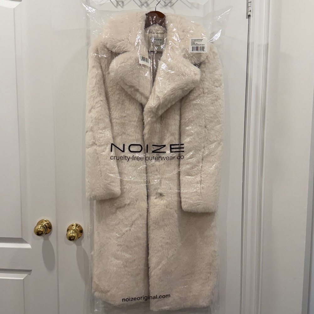 Noize Cream Fur Jacket